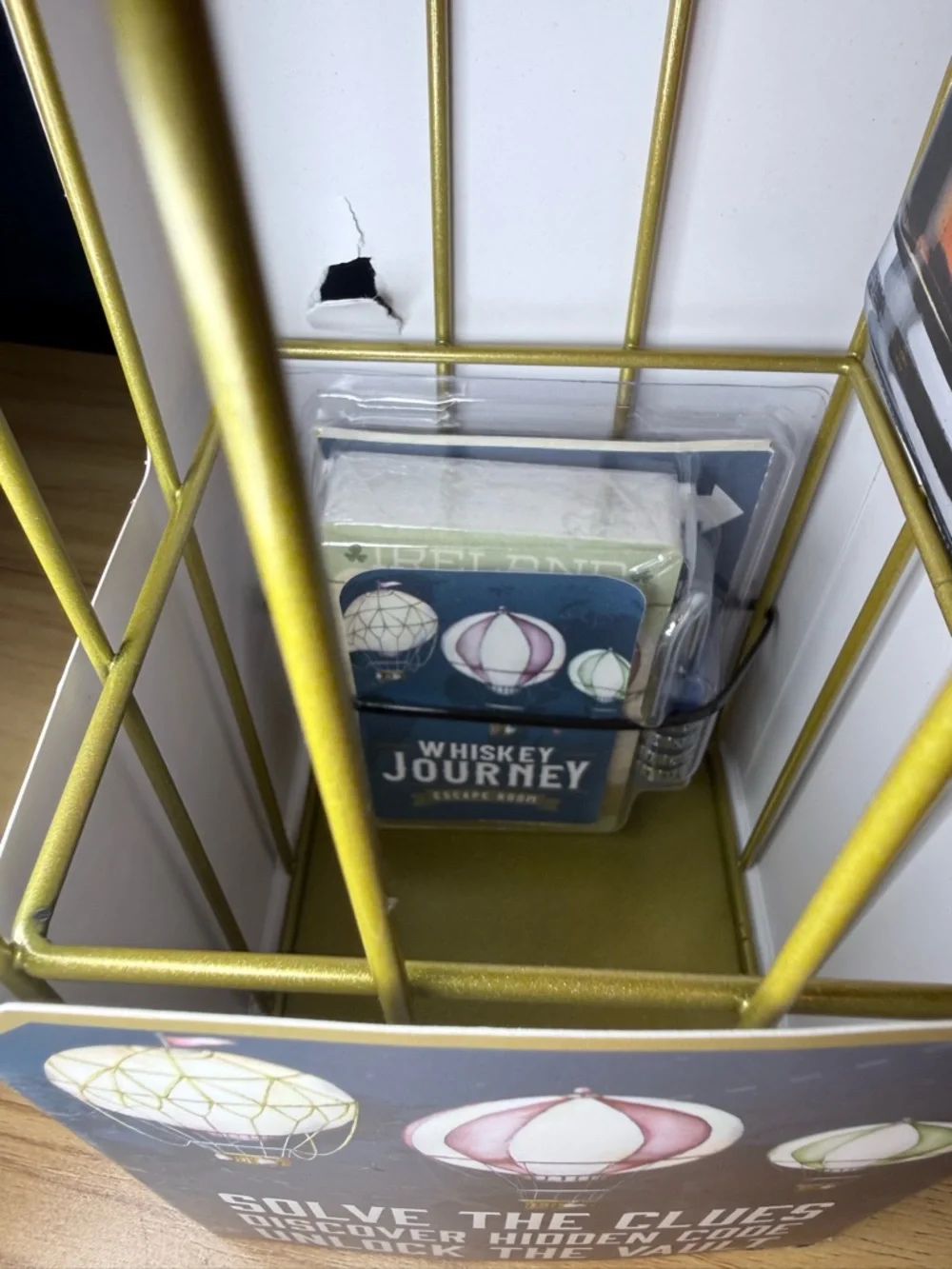 Whiskey Journey Escape Room Game New NIB Boxer Gifts Vault Puzzle Drinking Gift
